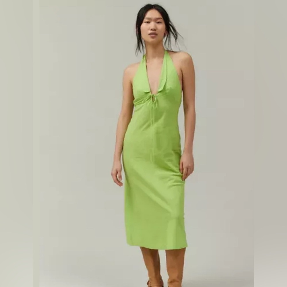 BDG Urban Outfitters Danny Halter Dress NWOT Size M Light Green